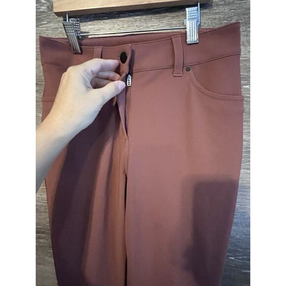 Lululemon Pants Sz 25 City Sleek Slim Fit 5 Pocket High Rise Pants Copper - Picture 7 of 11
